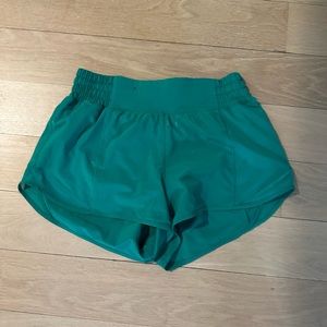 Green lululemon shorts
